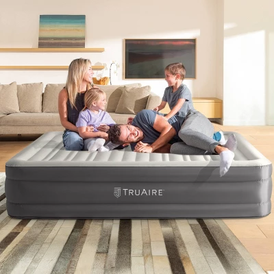 Intex Raised TruAire 18" Queen Air Mattress With Internal 120V Pump 4 Intex Raised TruAire 18" Queen Air Mattress With Internal 120V Pump - Image 2