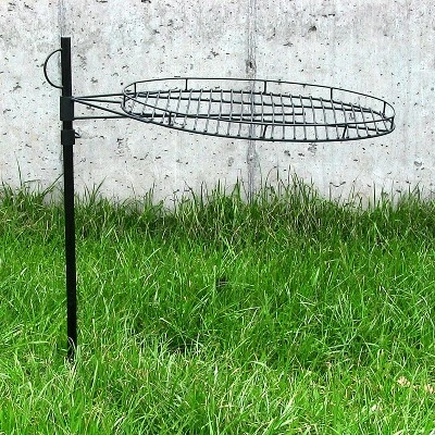 Sunnydaze Decor Sunnydaze Outdoor Heavy-Duty Height-Adjustable Fire Pit Cooking Grill Grate With 360-Degree Rotation - 24" 3 Sunnydaze Decor Sunnydaze Outdoor Heavy-Duty Height-Adjustable Fire Pit Cooking Grill Grate With 360-Degree Rotation - 24"