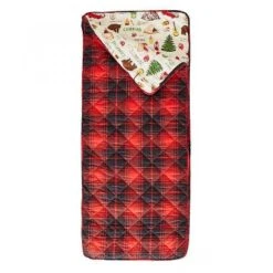 Campout Plaid Sleeping Bag Red - Wonder & Wise