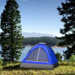 Leisure Sports Two-Person Dome Tent – 77" X 57" X 40", Blue -OUTSUNNY Sales GUEST 7400cbb3 f685 4673 bfb1 6e1c3494b3d8