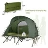 Tangkula 2-Person Folding Camping Tent Cot Outdoor Elevated Tent W/External Cover Green/Gray 1 Tangkula 2-Person Folding Camping Tent Cot Outdoor Elevated Tent W/External Cover Green/Gray -OUTSUNNY Sales GUEST 74c79140 778d 4977 9063 a04ba6f77ebc