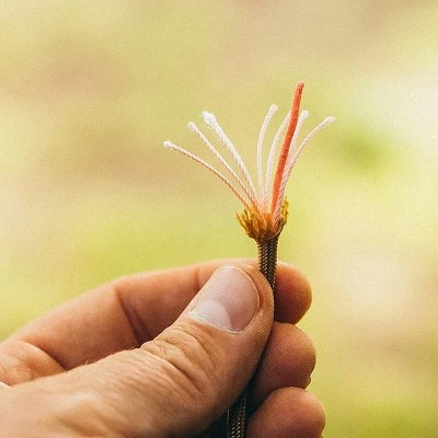 Gear Aid 50 Ft. Heavy Duty Fire Strand 550 Paracord With Carabiner - Coyote 3 Gear Aid 50 Ft. Heavy Duty Fire Strand 550 Paracord With Carabiner - Coyote - Image 2