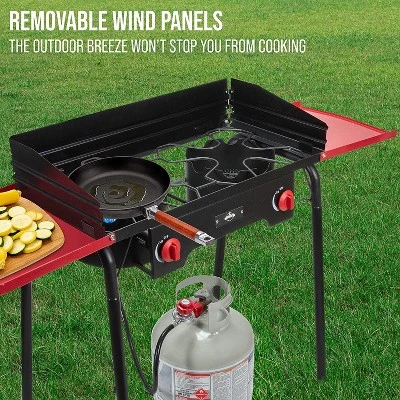 Hike Crew Double-Burner Camping Stove, Portable Propane Stovetop W/Bag 7 Hike Crew Double-Burner Camping Stove, Portable Propane Stovetop W/Bag - Image 5