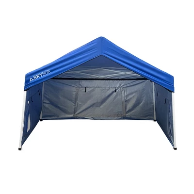 Caravan Canopy Skybox 3.2 Foot X 6.5 Foot Instant Multipurpose Height Adjustable Steel Frame Outdoor Sport Shelter Canopy With Carry Bag, Blue 6 Caravan Canopy Skybox 3.2 Foot X 6.5 Foot Instant Multipurpose Height Adjustable Steel Frame Outdoor Sport Shelter Canopy With Carry Bag, Blue - Image 4