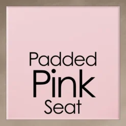 Hastings Home 24-Inch Heavy-Duty Folding Round Stool With 300-lb Weight Capacity, Pink -OUTSUNNY Sales GUEST 7e916095 fa0a 4933 bef2 b5b69fe5c5b5