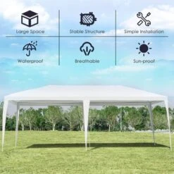 Costway 10'x20' Outdoor Party Wedding Tent Heavy Duty Canopy Pavilion -OUTSUNNY Sales GUEST 7ea04dde 5d58 4045 b911 cc76e045f6ab