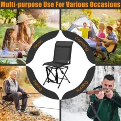 Costway Folding 360° Silent Swivel Hunting Chair Blind Chair All-weather Outdoor -OUTSUNNY Sales GUEST 8044e0b5 d17b 4726 96f6 5f92f0eb33bb