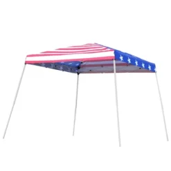 Outsunny 10' X 10' Pop Up Canopy Event Tent With American Flag Roof, Slanted Legs, Easy Height Adjustable For Wedding Party For Patio Backyard Garden -OUTSUNNY Sales GUEST 8210df5b cac2 428f ad3c ad5db96d25b0