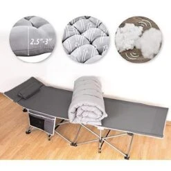 Zone Tech Outdoor Camping Cot Pads Mattress - Comfortable Thicker Cotton Sleeping Cot Lightweight Waterproof Bottom Pad Mattress 11 Zone Tech Outdoor Camping Cot Pads Mattress - Comfortable Thicker Cotton Sleeping Cot Lightweight Waterproof Bottom Pad Mattress -OUTSUNNY Sales GUEST 828c1cf4 a53f 40bf a43c 3007bfd44af3