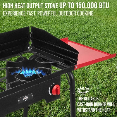 Hike Crew Double-Burner Camping Stove, Portable Propane Stovetop W/Bag 4 Hike Crew Double-Burner Camping Stove, Portable Propane Stovetop W/Bag - Image 2