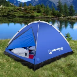 Leisure Sports 2-Person Water-Resistant Dome Tent With Removable Rain Fly And Carry Bag - Gray/Blue -OUTSUNNY Sales GUEST 87cb1df3 c0ae 43f5 a1a4 d751e8f93a38