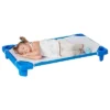 ECR4Kids Stackable Kiddie Cot With Sheet, Toddler Size, Classroom Furniture, Blue, 6-Pack -OUTSUNNY Sales GUEST 891d7506 45c3 4856 9b7d 18035d5464a4