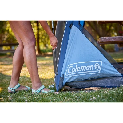 Coleman 10'x10' Skyshade Screendome Shelter - Blue Lights 7 Coleman 10'x10' Skyshade Screendome Shelter - Blue Lights - Image 6