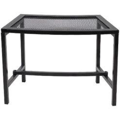 Sunnydaze Decor Sunnydaze Outdoor Lightweight And Portable Metal Patio Side End Table Or Backless Bench Seat With Mesh Top - 23" -OUTSUNNY Sales GUEST 8b57fb2c 28a6 400b 8a07 bcc9b97a0952