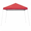 Z-Shade Angled Leg Canopy Tent With Push Button Locking System And 4 Pack Of 5 Pound Plastic Concrete Filled Leg Weight Plates, Red -OUTSUNNY Sales GUEST 8bfb94a7 9c60 491e b871 b9e1e13fbd8c