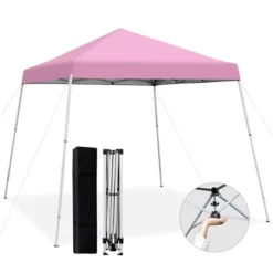 Costway 10x10ft Patio Outdoor Instant Pop-up Canopy Slanted Leg UPF50+ Sun Shelter -OUTSUNNY Sales GUEST 8f5ac18a a1cf 4446 891c 443fea6aba37