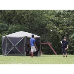 CLAM Quick-Set Escape 12 X 12 Foot Portable Pop-Up Camping Outdoor Gazebo Screen Tent Canopy Shelter And Carry Bag With Wind And Sun Panels Sets, Green 13 CLAM Quick-Set Escape 12 X 12 Foot Portable Pop-Up Camping Outdoor Gazebo Screen Tent Canopy Shelter And Carry Bag With Wind And Sun Panels Sets, Green -OUTSUNNY Sales GUEST 91f2dd73 2545 4f4f be88 82f9623dbbd3