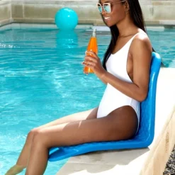 TRC Recreation Super Soft 19 Inch Foam Folding Lake Poolside Chair, Bahama Blue -OUTSUNNY Sales GUEST 92cd1a76 518c 4e65 873f 31007fe1e754