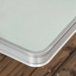 Outsunny Folding Aluminum Picnic Table Chair Set, 4-Seat Outdoor Furniture With Portable Suitcase, Umbrella Hole, Handle For Camping Dining BBQ -OUTSUNNY Sales GUEST 9414bf30 0a5f 4ae4 8d31 2d8f8160d6e3