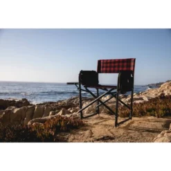 Picnic Time Outdoor Directors Chair - Red/Black -OUTSUNNY Sales GUEST 9b4a4428 4c59 4d0f a2c1 0a2952d658ab