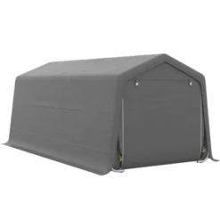 Outsunny 10' X 20' Portable Garage, Heavy Duty Carport, Storage Tent Shelter W/ Anti-UV Sidewalls And Double Zipper Doors -OUTSUNNY Sales GUEST 9db65def c7d2 4771 ab7f 866eef727b1a