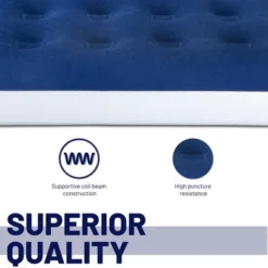 Continental Sleep, 14" Air Mattress With Comfort Coil Technology And High Capacity Pump, Good For Camping, Home And Portable Travel, Twin, Blue. -OUTSUNNY Sales GUEST 9f0eec3c c127 41e3 91a4 76bebb2d4aef