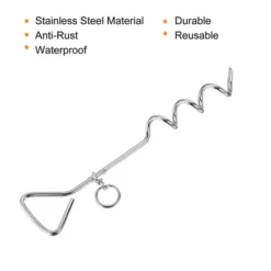 Unique Bargains Tent Stake Spiral Stainless Steel Heavy Load Ground Spike Tie Down Peg -OUTSUNNY Sales GUEST a004cad7 7680 4137 ade2 1eecac948be0