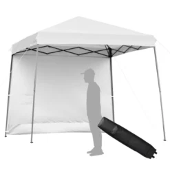 Tangkula 10x10 Ft Pop Up Canopy Tent One Person Set-up Instant Shelter With Central Lock W/ Roll-up Side Wall -OUTSUNNY Sales GUEST a0b9e2ab 50da 4ae1 bbdc ac942875bb83