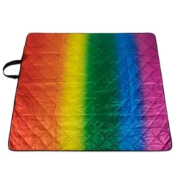 Picnic Time Vista Outdoor Picnic Blanket & Tote - Rainbow -OUTSUNNY Sales GUEST a51d036e 1dee 44d2 b17a 714e7659f5d6