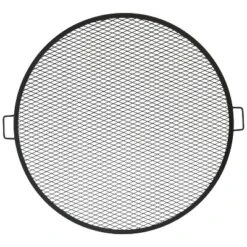Sunnydaze Decor Sunnydaze Outdoor Camping Or Backyard Heavy-Duty Steel Round X-Marks Fire Pit Cooking Grilling Grate -OUTSUNNY Sales GUEST a59ca238 0d6a 4d85 82f1 db18ddf4fa0d