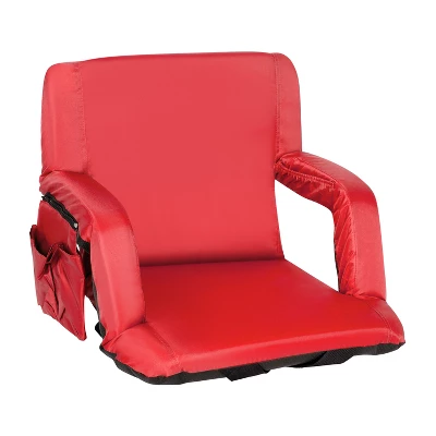Flash Furniture Portable Lightweight Reclining Stadium Chair With Armrests, Padded Back & Seat With Dual Storage Pockets And Backpack Straps 17 Flash Furniture Portable Lightweight Reclining Stadium Chair With Armrests, Padded Back & Seat With Dual Storage Pockets And Backpack Straps - Image 15