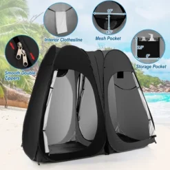 Costway Outdoor 7.5FT Portable Pop Up Shower Privacy Tent Dressing Changing Room Camping -OUTSUNNY Sales GUEST af03eb6e e5fd 4363 8fd2 8761866b0835