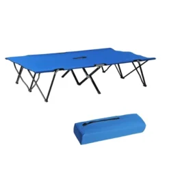 Outsunny 2 Person Folding Camping Cot, Portable Sleeping Cot With Carry Bag -OUTSUNNY Sales GUEST b07f9363 fbcd 40ce b32f d0605f830fc7