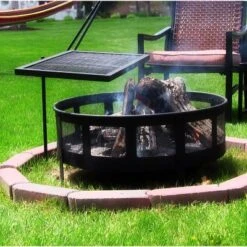 Sunnydaze Decor Sunnydaze Outdoor Heavy-Duty 360-Degree Rotating Adjustable Swivel Fire Pit Cooking Grill Grate - 24" -OUTSUNNY Sales GUEST b2885c98 5ae0 4a22 8b6e 46eb52130687