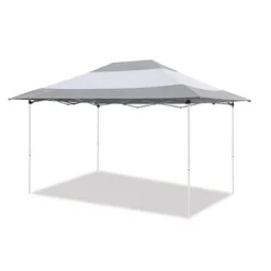 Z-Shade 14 X 10 Foot Instant Canopy Outdoor Patio Shelter, Grey & White (2 Pack)
