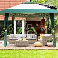 Tangkula 13' X13' Folding Gazebo Canopy Patio Outdoor Tent Party Shade Shelter -OUTSUNNY Sales GUEST b54798a5 c091 404e a54d e98bfd2771a9