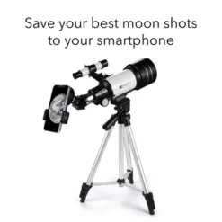Dartwood Astronomical Telescope - 360° Rotational Telescope - Multiple Eyepieces Included For Different Zoom (Black/White)