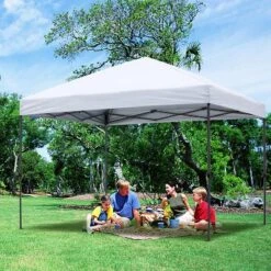 SUGIFT 10 Ft. X 10 Ft. White Instant Canopy Pop Up Tent With Carry Bag -OUTSUNNY Sales GUEST bb22a7ad 014c 42a6 b900 c805d15c78d1