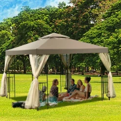 Costway Outdoor 10'x10' Gazebo Canopy Shelter Awning Tent Patio Screw-free Structure Garden 10 Costway Outdoor 10'x10' Gazebo Canopy Shelter Awning Tent Patio Screw-free Structure Garden -OUTSUNNY Sales GUEST c1980100 7ac7 4928 93e3 53042a0784c3