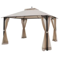 Tangkula 12' X 10' Octagonal Tent Outdoor Gazebo Canopy Shelter With Mosquito Netting -OUTSUNNY Sales GUEST c264deb6 3709 4274 9b59 fbe5aad060ea