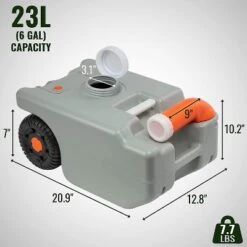 Hike Crew RV Water Tank, Portable RV Waste Holding Tank W/Metal Handle -OUTSUNNY Sales GUEST c4f52f11 8367 4dc6 9844 875932a4e349
