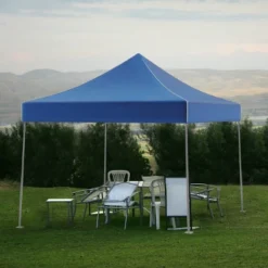 Pop-Up Canopy – Water-Resistant Outdoor Party Tent With Instant Set-Up, Easy Storage, And Portable Carry Bag – 10x10 Sun Shelter By Stalwart (Blue) -OUTSUNNY Sales GUEST c4f9c7b2 9de0 4538 938f 58c46e9558e1
