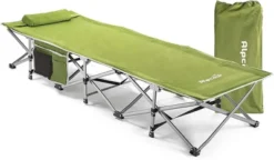 Alpcour Compact Folding Camping Cot - Single Person, Heavy Duty, Indoor & Outdoor Bed With Pillow -OUTSUNNY Sales GUEST c8aefae9 8af2 438e 9be9 c53ba8aed9fe