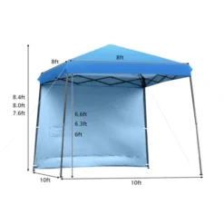 Tangkula 10x10 Ft Pop Up Canopy Tent One Person Set-up Instant Shelter With Central Lock W/ Roll-up Side Wall -OUTSUNNY Sales GUEST c97cb757 7b37 4d0a bb5e 7215eeca367b