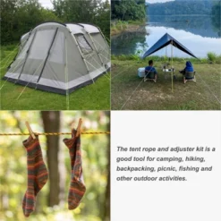 Unique Bargains Tent Ropes Nylon Reflective Guyline Cord With Aluminum Cord Adjusters For Camping Hiking -OUTSUNNY Sales GUEST ca8c88d0 9950 4d0c a886 8425d7cf5455