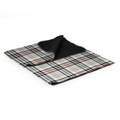 Oniva Blanket Tote Outdoor Carnaby Street Collection Picnic Blanket XL - Gray With Blue & Red Accents -OUTSUNNY Sales GUEST cb094675 9235 404f 86c1 2b9ee0c59413