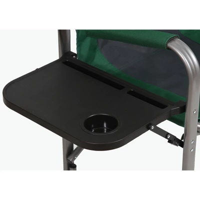 Kamp-Rite KAMP CC103 Director's Chair Outdoor Furniture Camping Folding Sports Chair With Side Table And Cup Holder, Green/Gray (2 Pack) 6 Kamp-Rite KAMP CC103 Director's Chair Outdoor Furniture Camping Folding Sports Chair With Side Table And Cup Holder, Green/Gray (2 Pack) - Image 4
