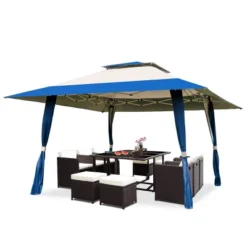 Tangkula 13' X13' Folding Gazebo Canopy Patio Outdoor Tent Party Shade Shelter -OUTSUNNY Sales GUEST cf8c81e8 0ffe 43d1 9133 7ac9e8266fef