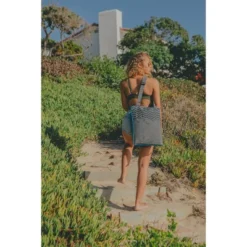 Picnic Time Vista Outdoor Picnic Blanket - Blue -OUTSUNNY Sales GUEST d3cd4a60 fafa 4b1b be51 c81863d3c925