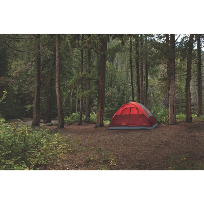 Coleman Flatwoods II 4 Person Tent - Red 9 Coleman Flatwoods II 4 Person Tent - Red - Image 7